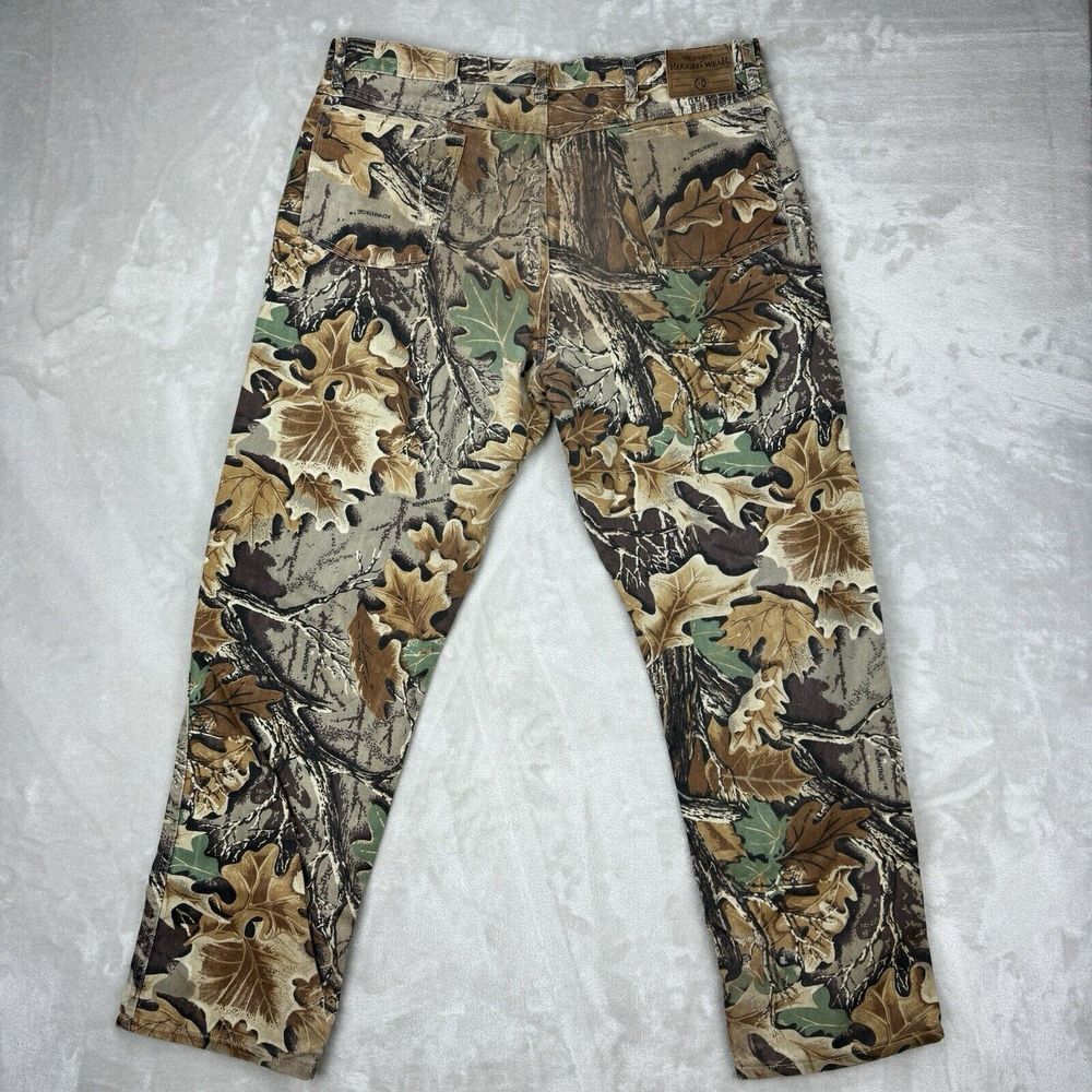 Wrangler Camo Pants Men's 38x32 (36x31)Rugged Wear Made In USA"Read Description" - Picture 6 of 10